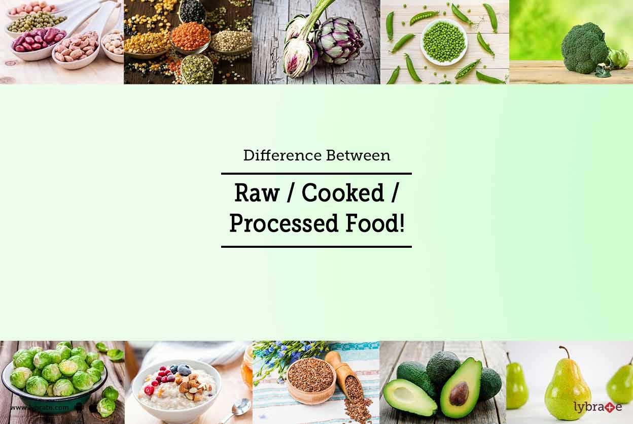 Difference Between Raw / Cooked / Processed Food! By Dt. Vishal Wadi