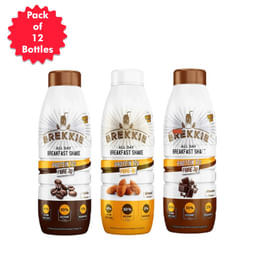 Brekkie Shake (Almond+Coffee+Chocolate) - Pack of 12 Bottles