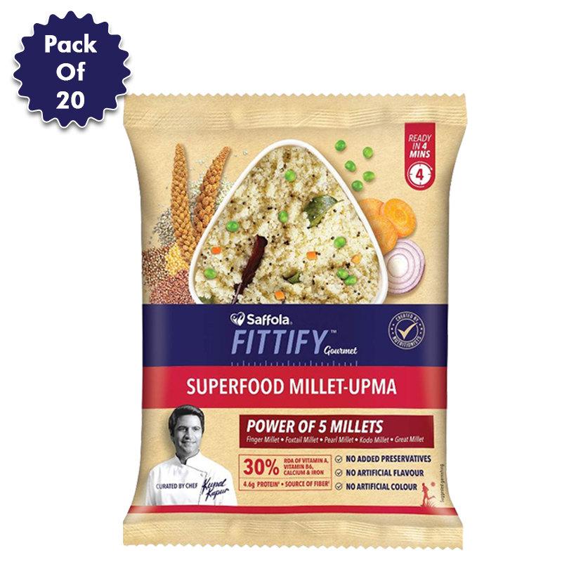 Saffola Fittify Millet Upma(50gms) - Pack of 20