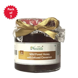 Cinnamon Infused Wild Forest Honey - Pack of 3