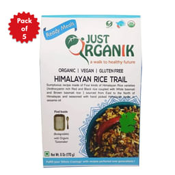 Just Organik Ready Meals - Himalayan Rice Trail (170 gm) - Pack of 5