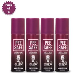 Toilet Seat Sanitizer Spray (Lavender) - 75ml - Pack of 4