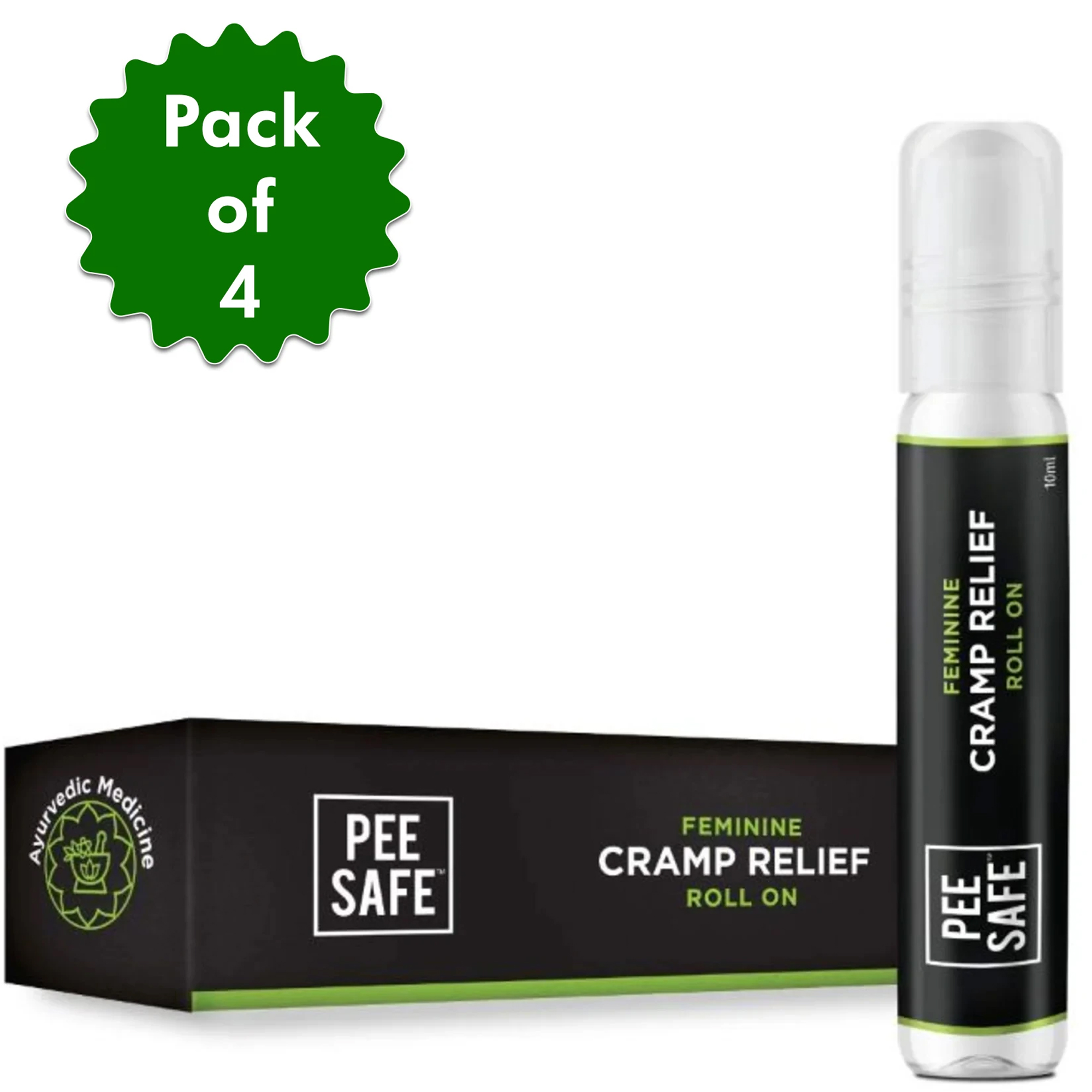 Feminine Cramp Relief Roll On(10ml) - Pack of 4
