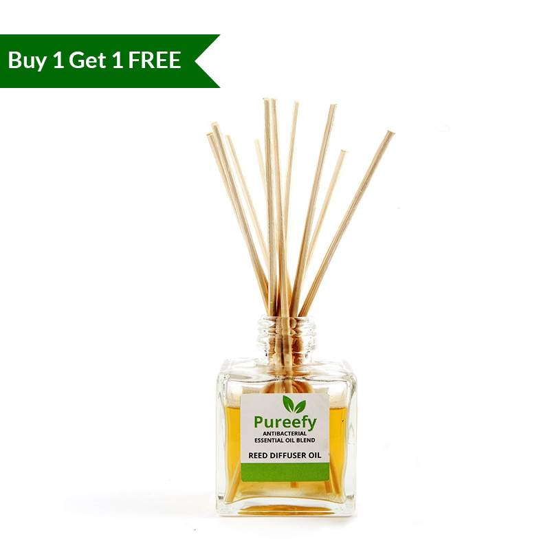 Pureefy Essential Oil Blend with Reeds(70ml) - Buy 1 Get 1 FREE
