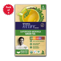 Green Tea 15 Sachets - (Pack of 4)