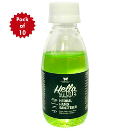 Hello Aloe Herbal Hand Sanitizer - Pack of 10