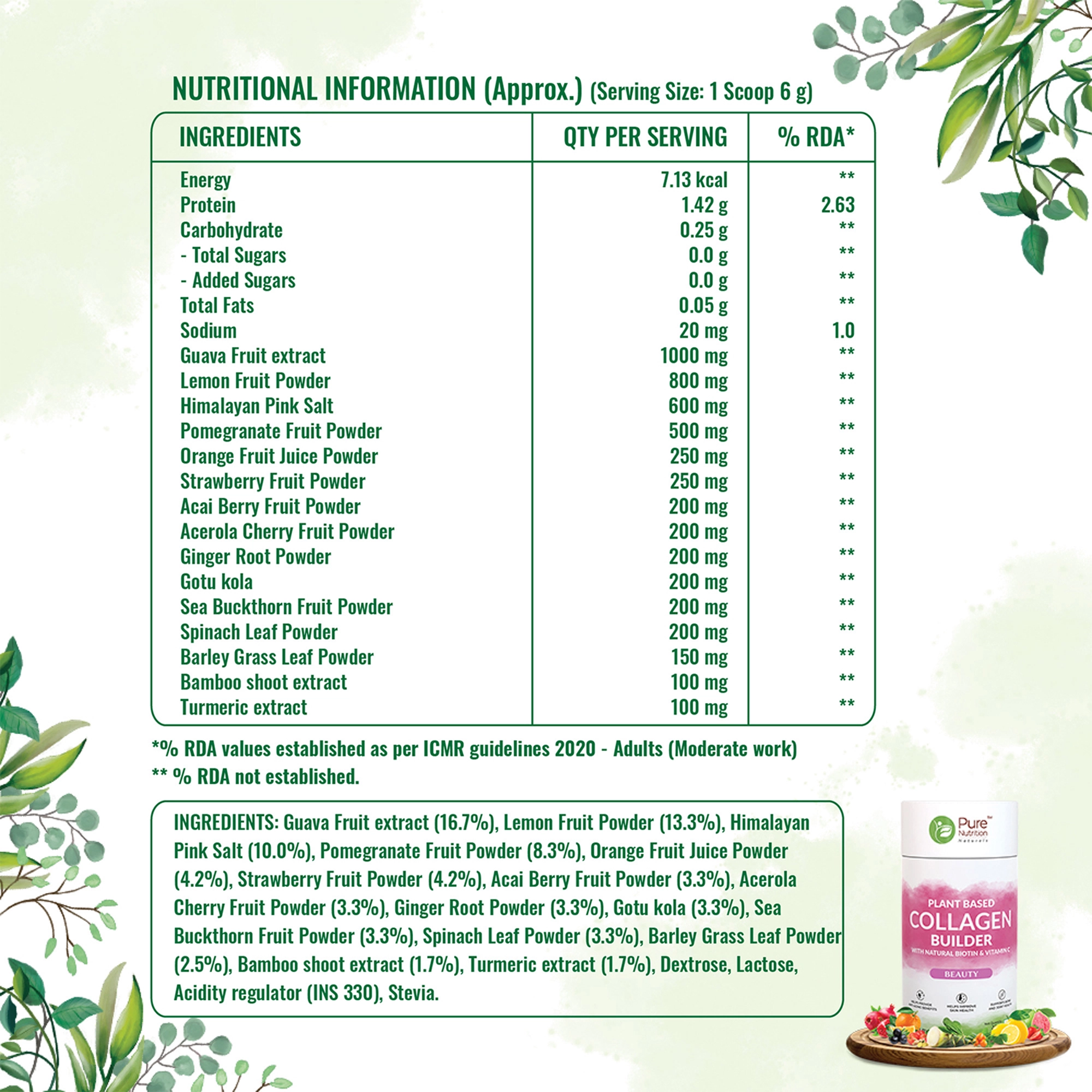 Onelife BCAA – Green Apple (250 Gram) - 0