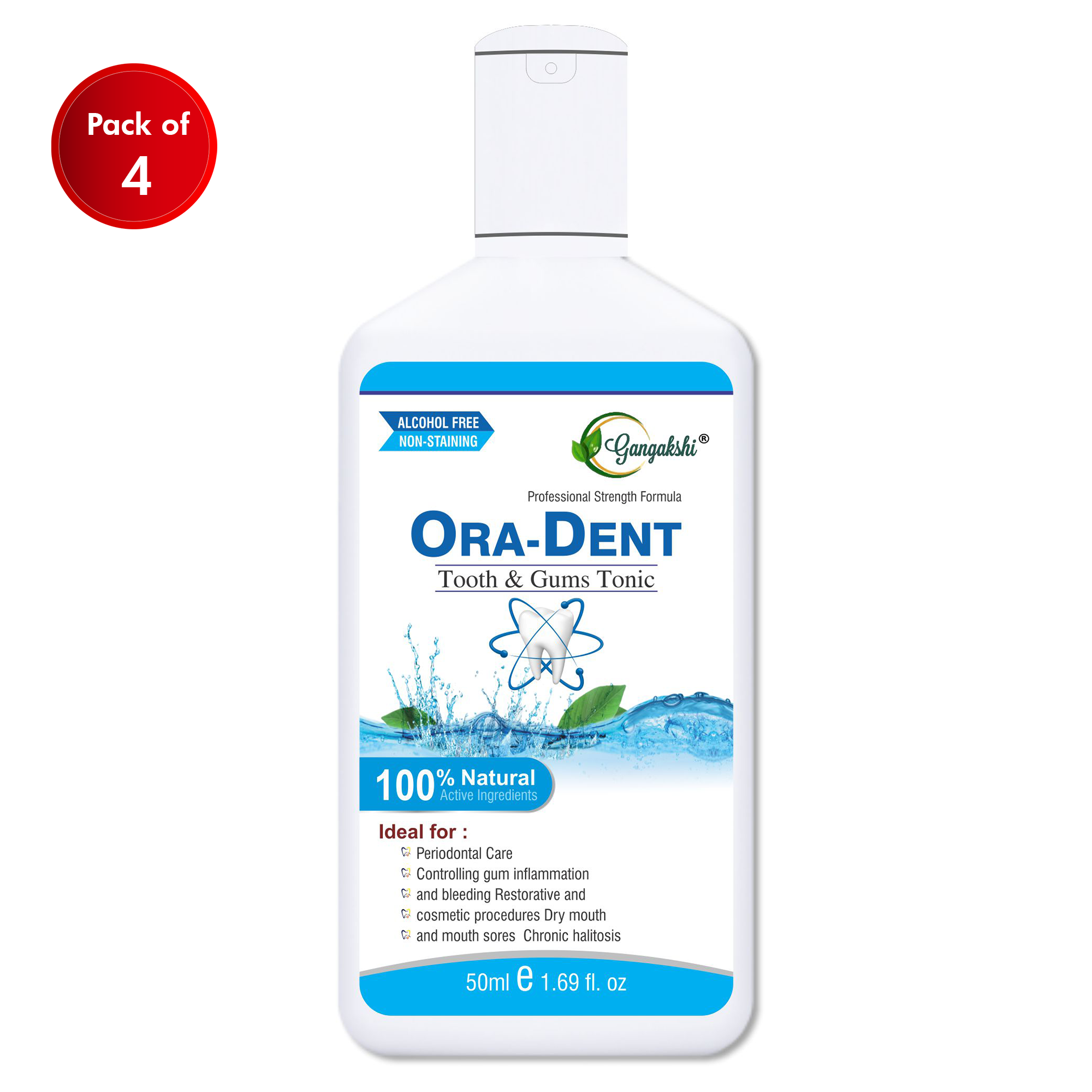 Gangakshi Ora Dent 50ml Pack of 4