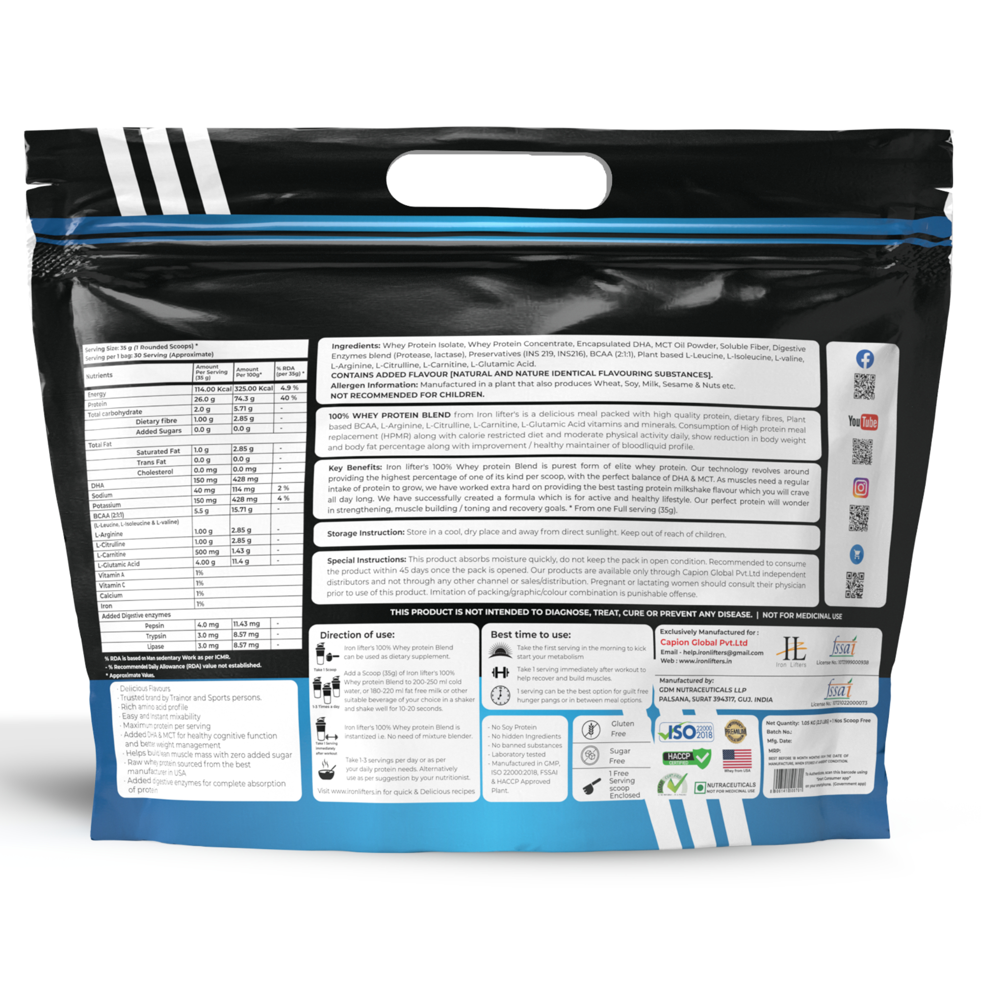 Onelife BCAA – Green Apple (250 Gram) - 0