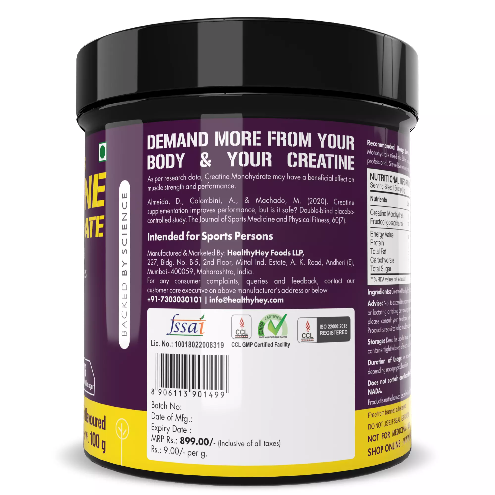 Onelife BCAA – Green Apple (250 Gram) - 0