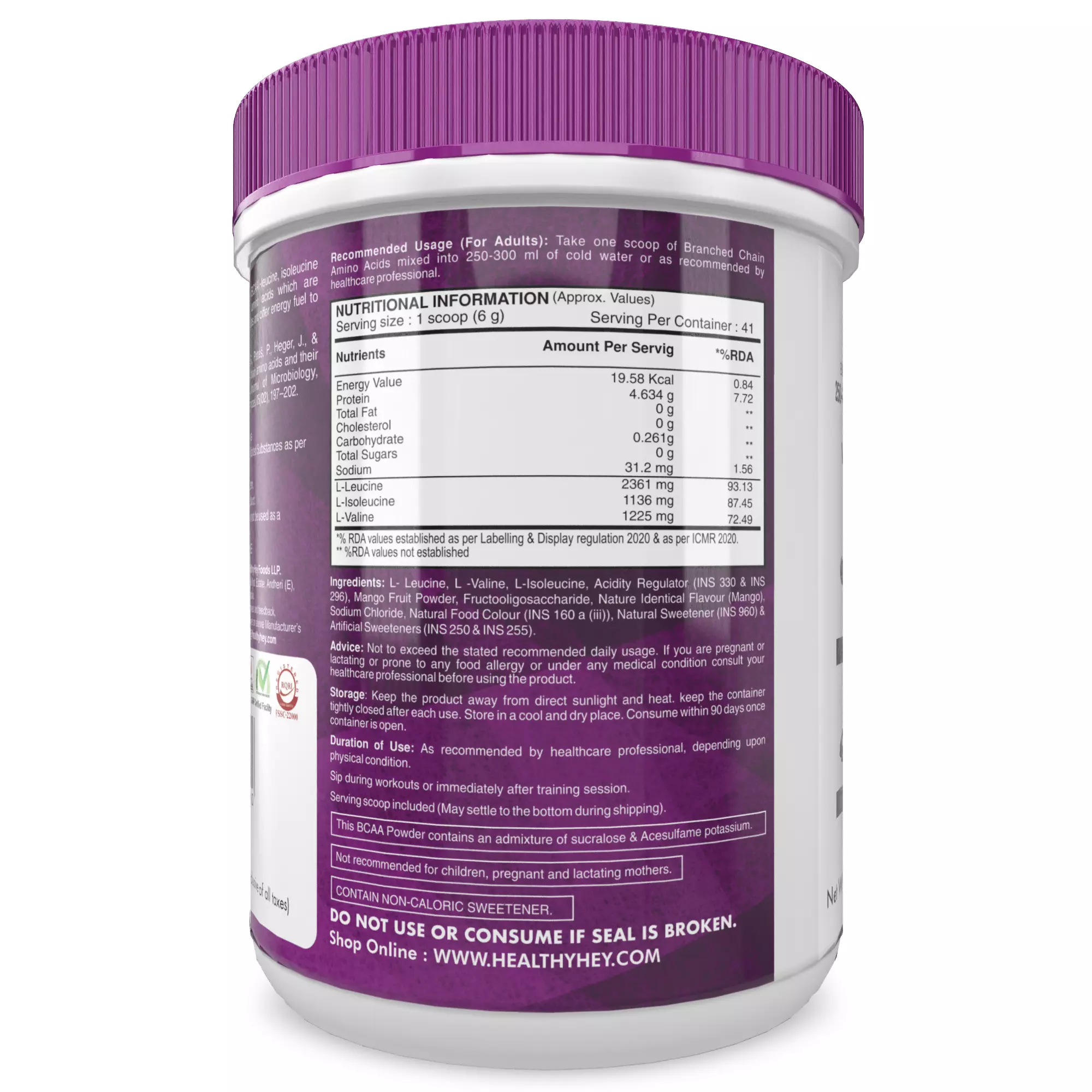 Onelife BCAA – Green Apple (250 Gram) - 0