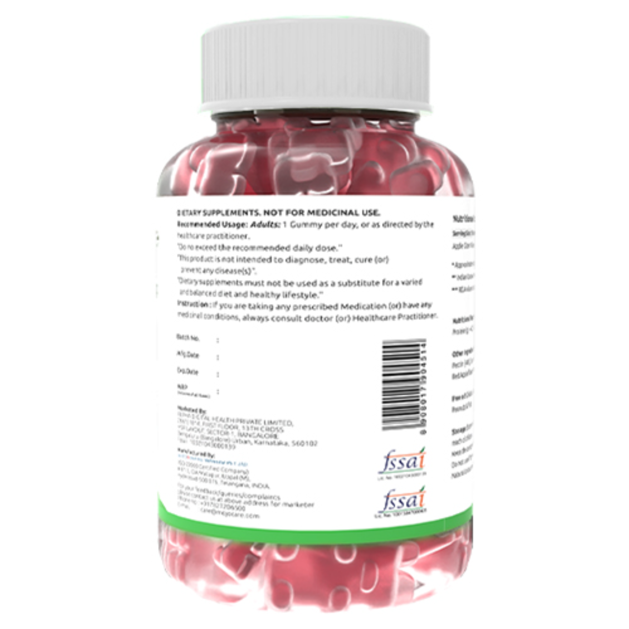 Onelife BCAA – Green Apple (250 Gram) - 0