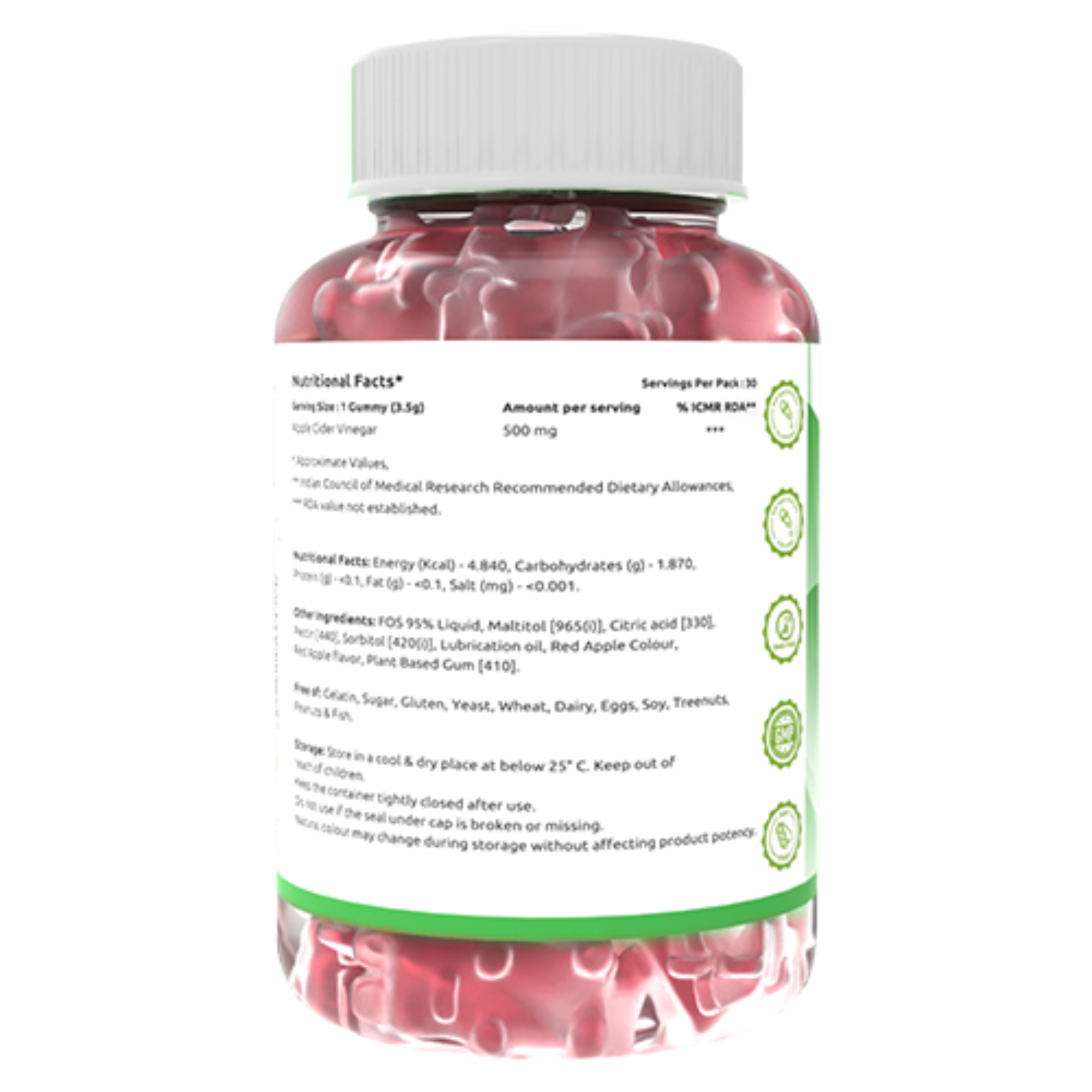 Onelife BCAA – Green Apple (250 Gram) - 0