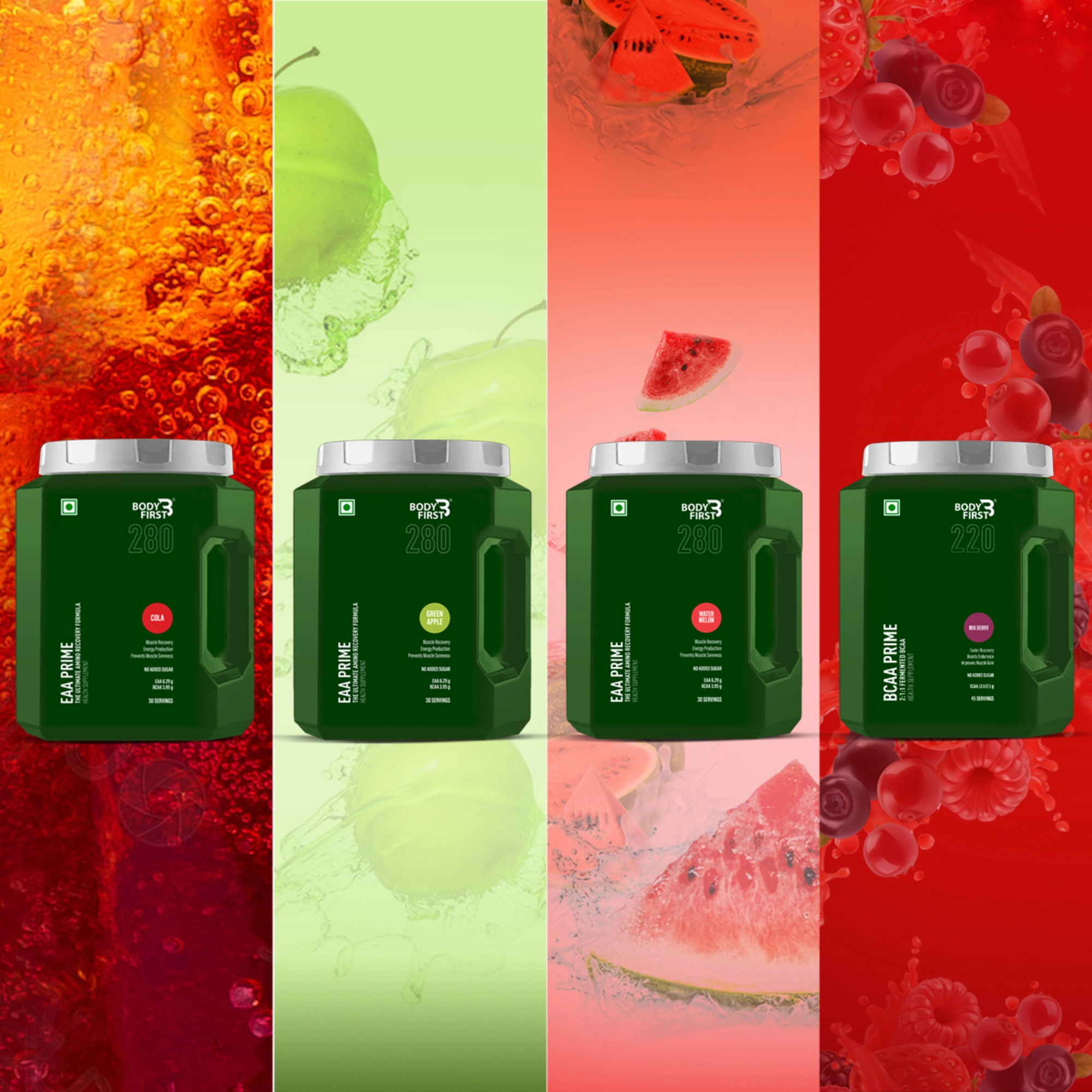 Onelife BCAA – Green Apple (250 Gram) - 0