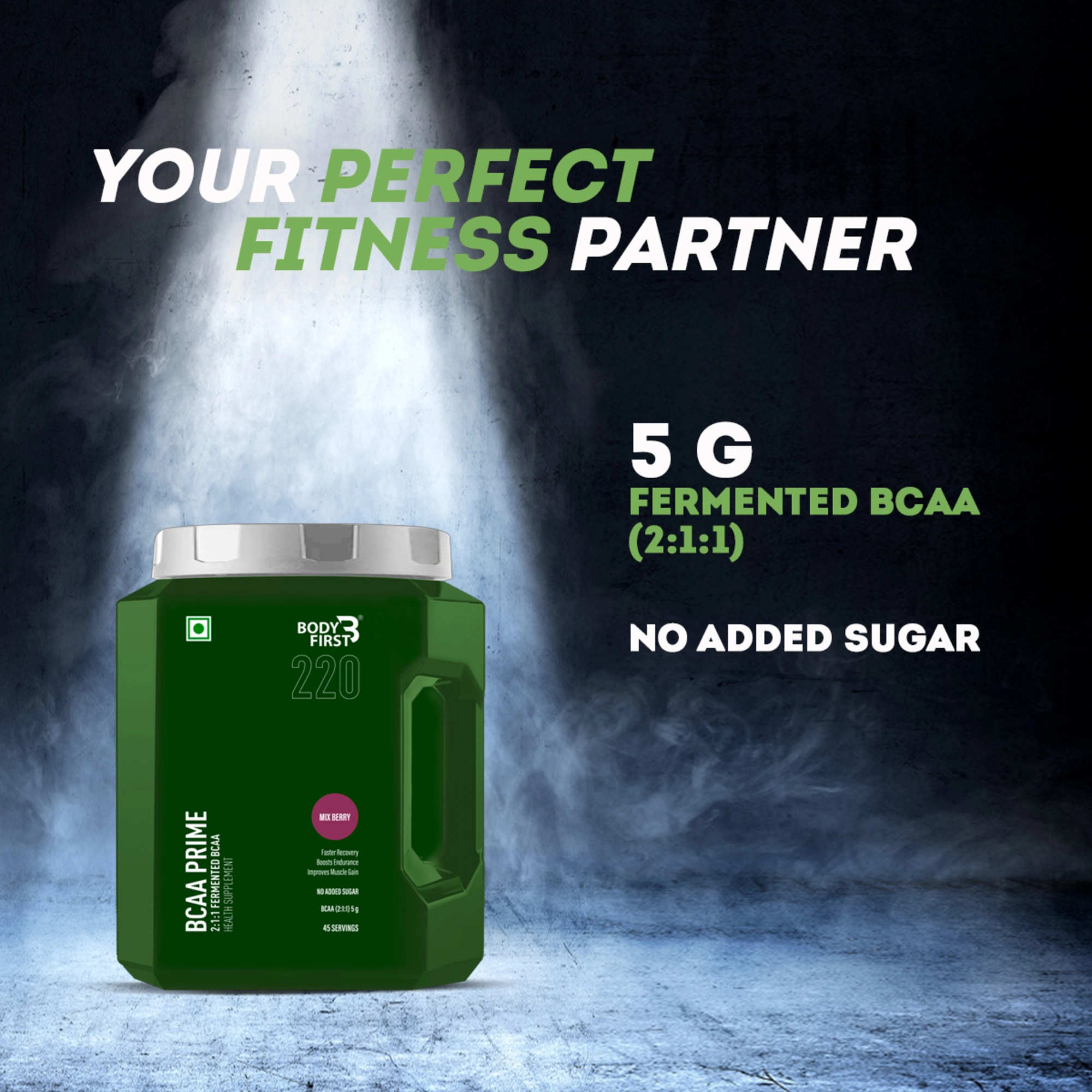Onelife BCAA – Green Apple (250 Gram) - 0