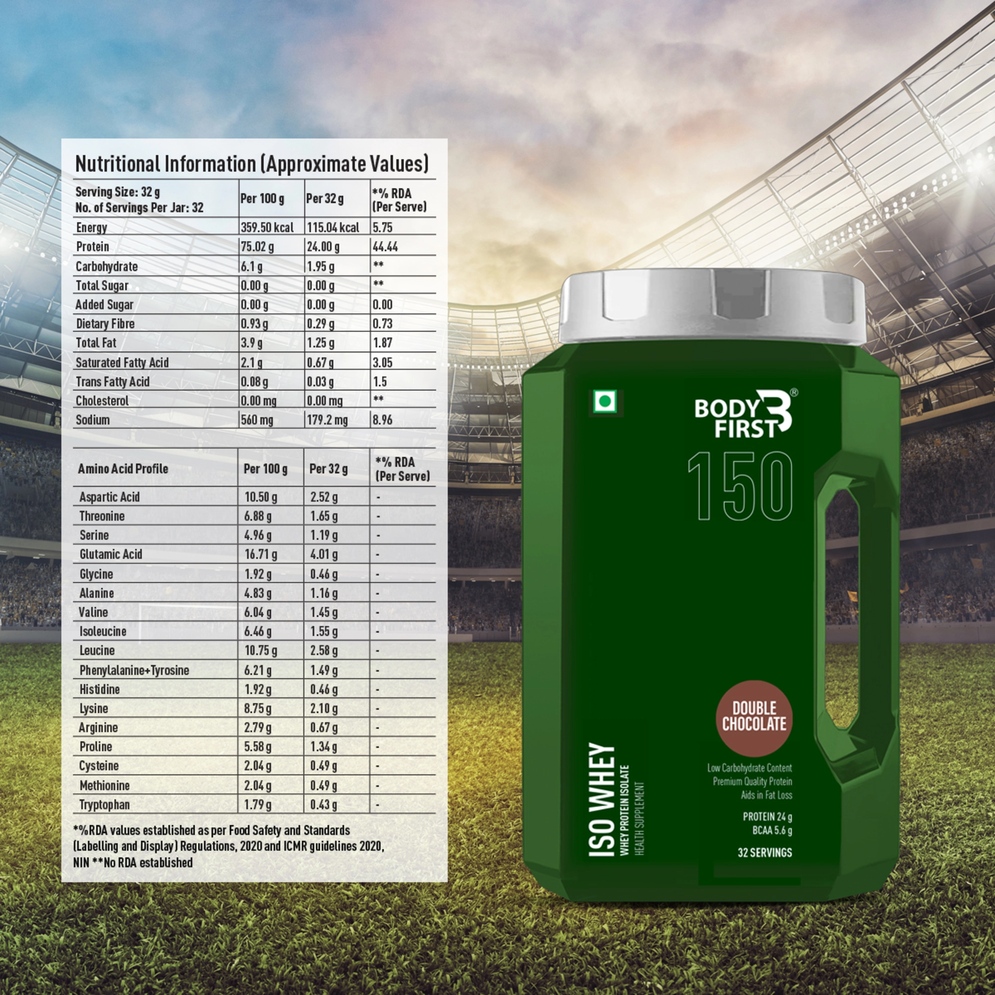 Onelife BCAA – Green Apple (250 Gram) - 0