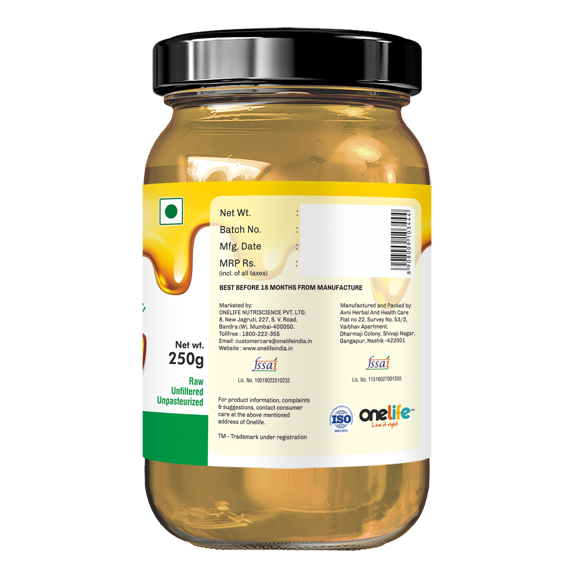 Onelife BCAA – Green Apple (250 Gram) - 0