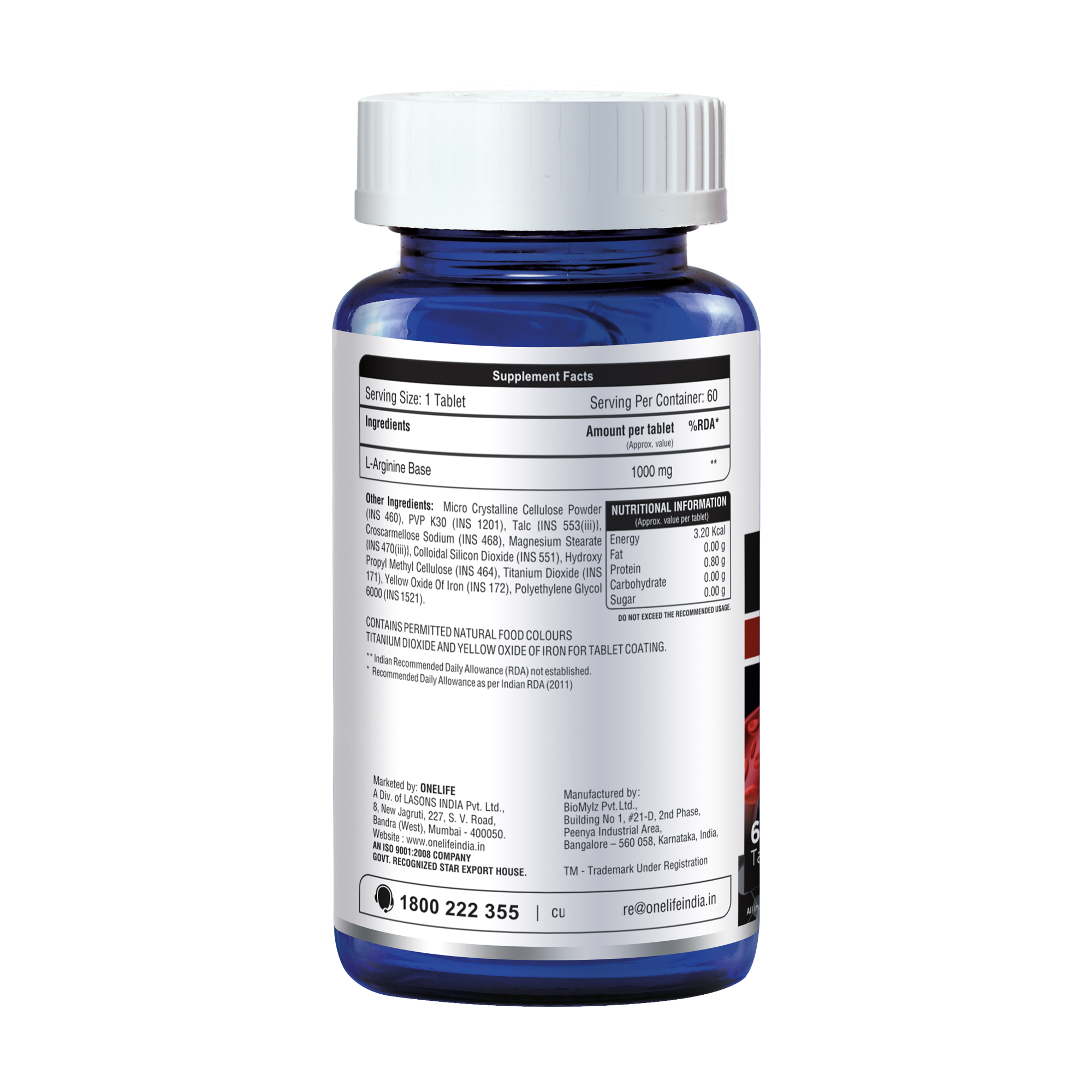 Onelife BCAA – Green Apple (250 Gram) - 0