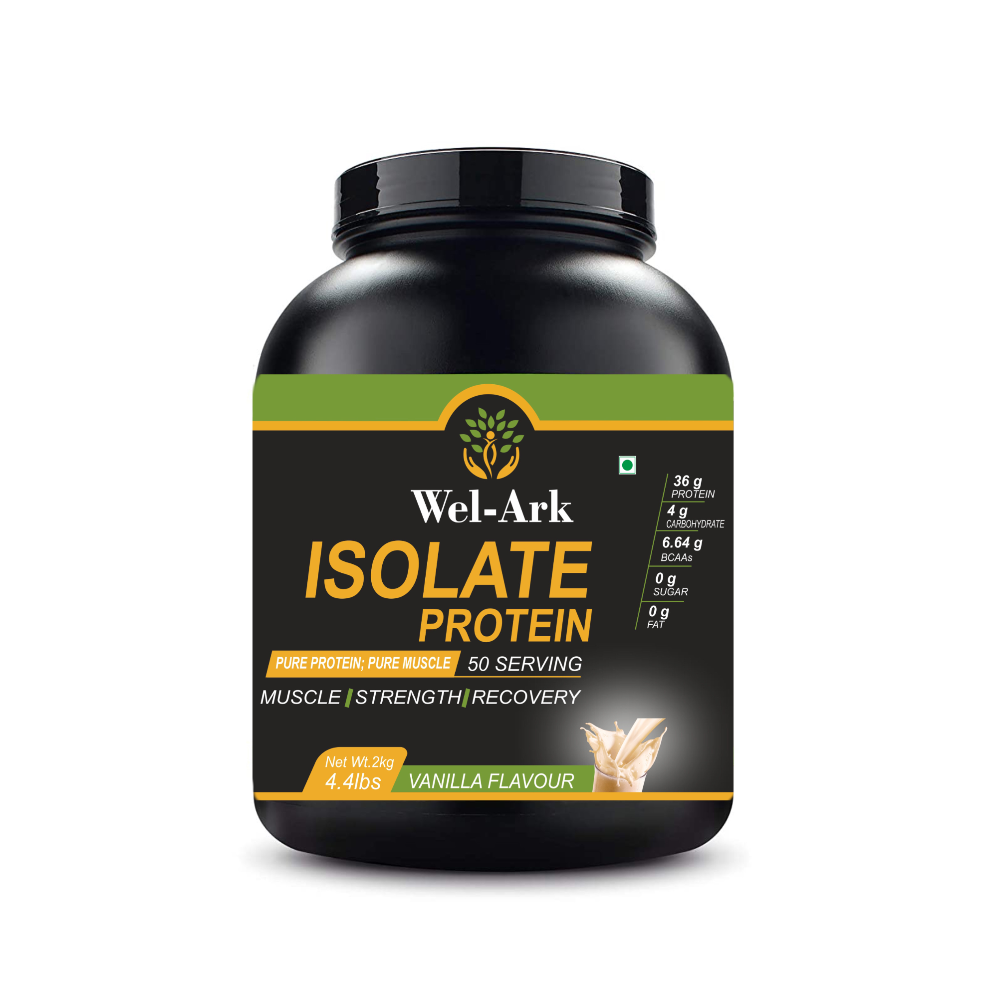 Wel-Ark Isolate Protein Powder (Vanilla Flavour) 2kg