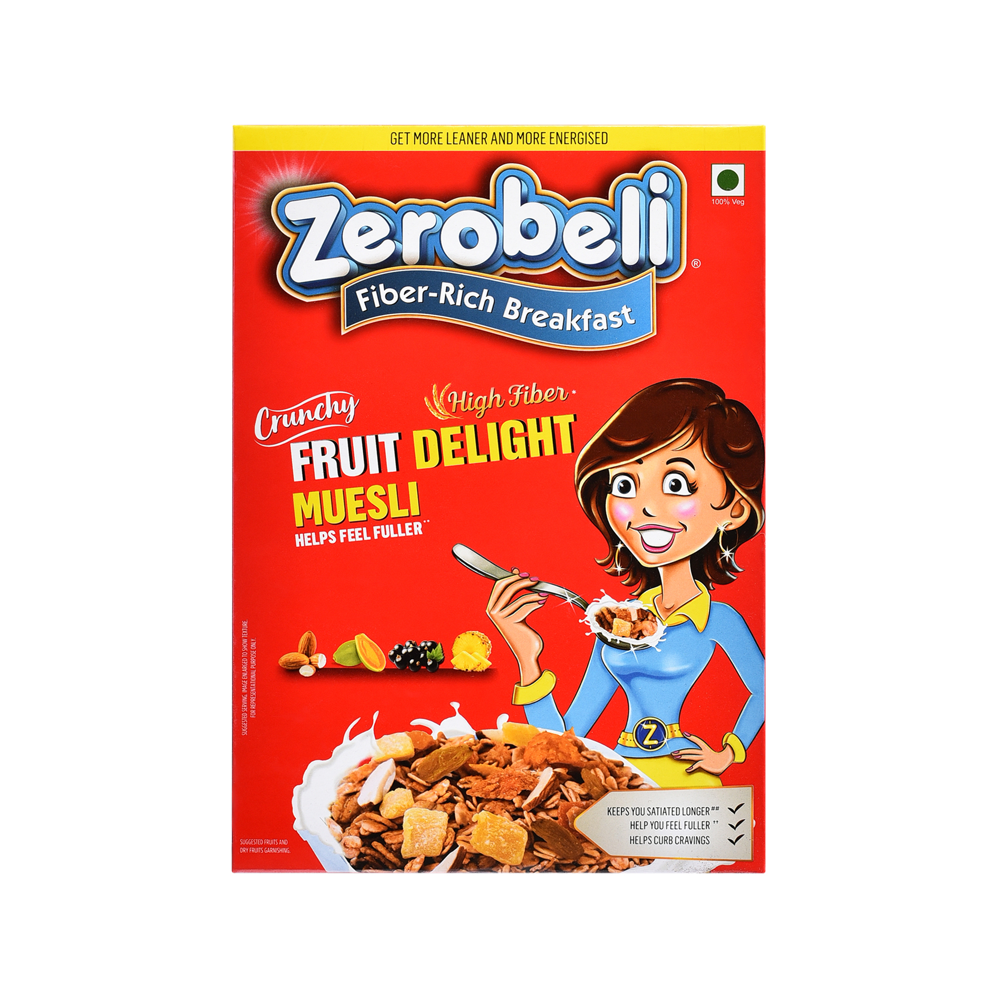 Zerobeli Fruit Delight Muesli 525g
