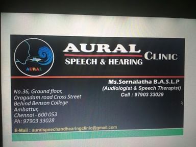 Aural Speech & Hearning Clinic