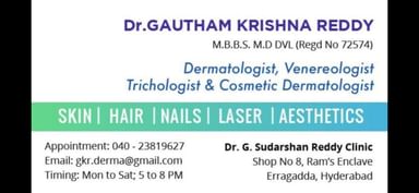 Dr G Sudarshan Reddy Skin Clinic
