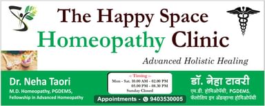 Dr. Neha Taori’s Homeopathy Clinic - The Happy Space
