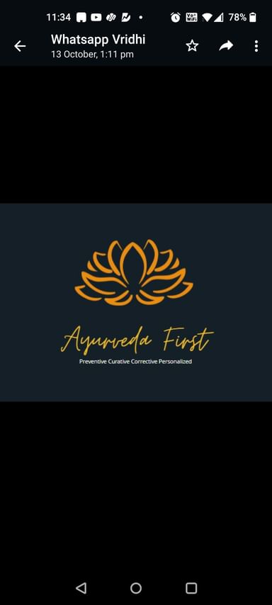 Ayurveda First