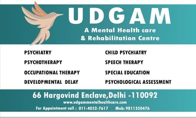 UDGAM A Mental Health Care and Rehabilitation Centre