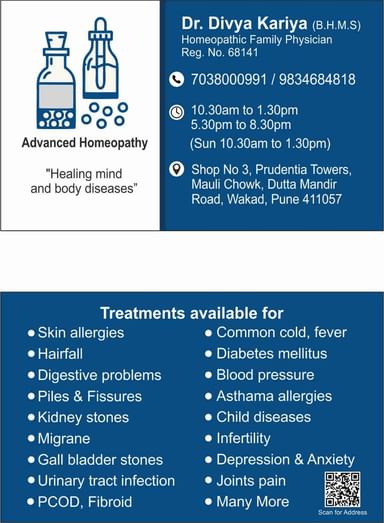 Dr Divya Kariya Advanced Homeopathy Clinic