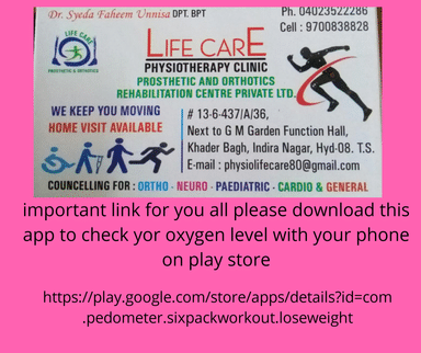 Life Care Physiotherapy and Prosthetic & Orthotics