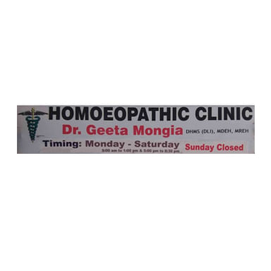 Dr Geeta Mongia's Homoeopathic Clinic