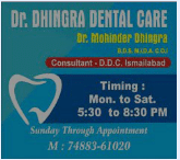 DHINGRA DENTAL CARE & IMPLANT CENTRE