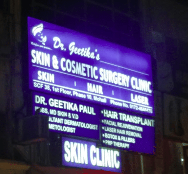 Dr. Geetika's Skin & Cosmetic Surgery Clinic