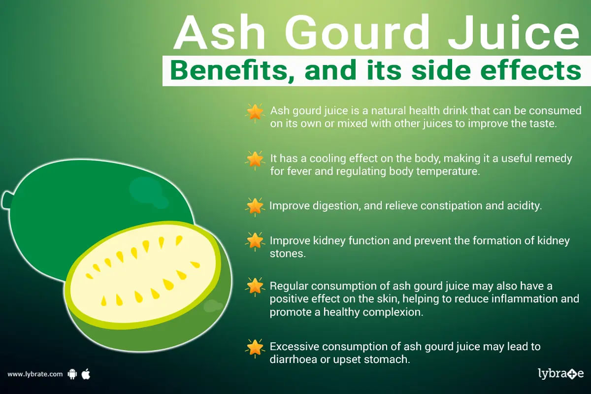 Ash Gourd Juice: Uses, Benefits, Side Effects, and More!