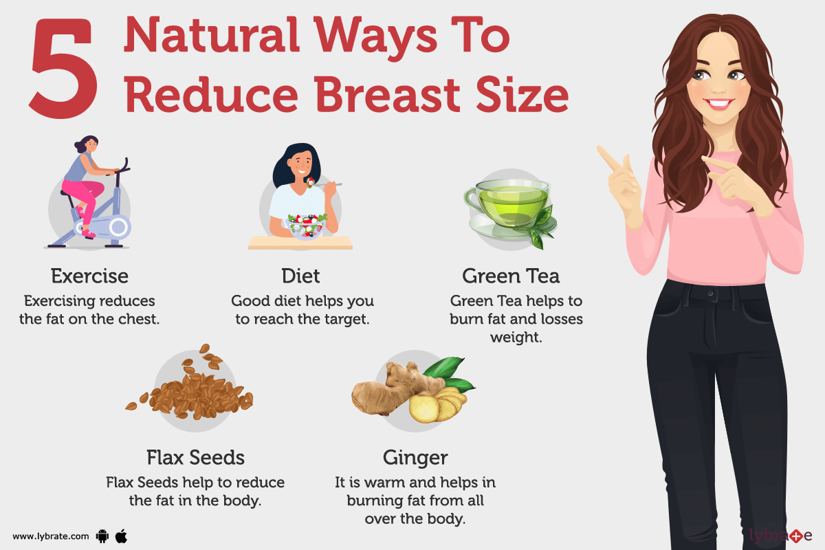 Reducing breast size naturally