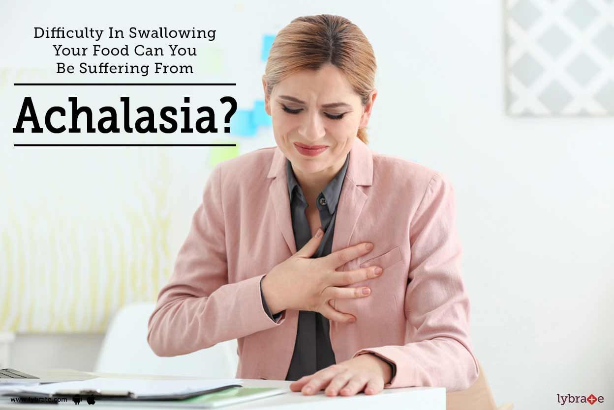 Difficulty In Swallowing Your Food - Can You Be Suffering From Achalasia?
