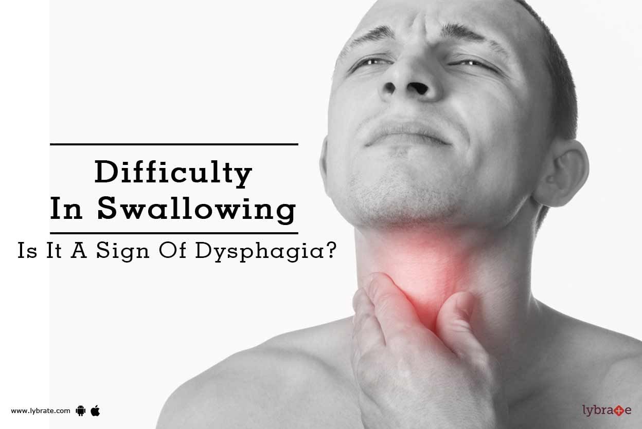Difficulty In Swallowing - Is It A Sign Of Dysphagia?