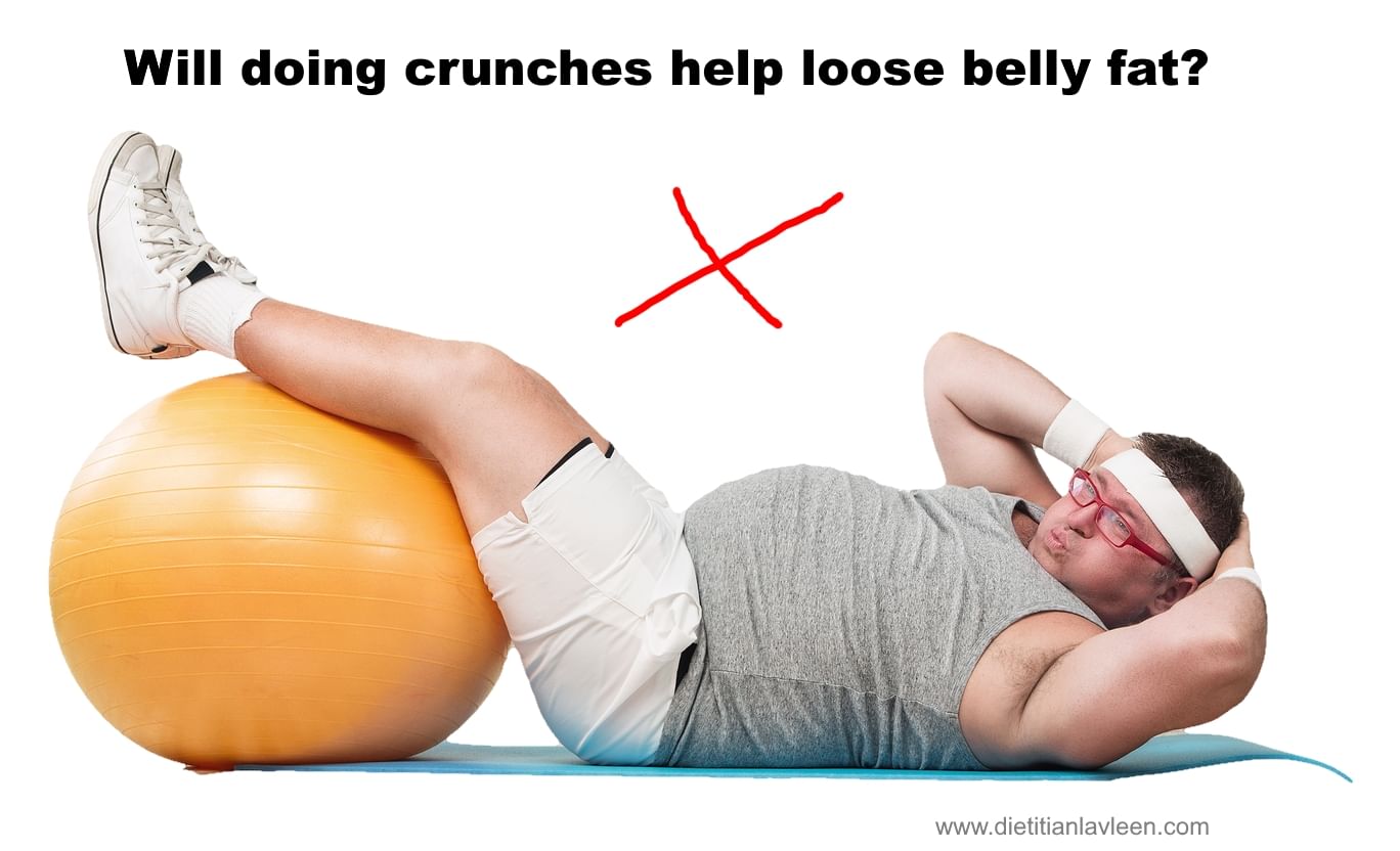 Will doing crunches help lose belly fat?