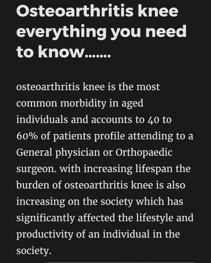 Osteoarthritis knee - Everything You Need to Know
