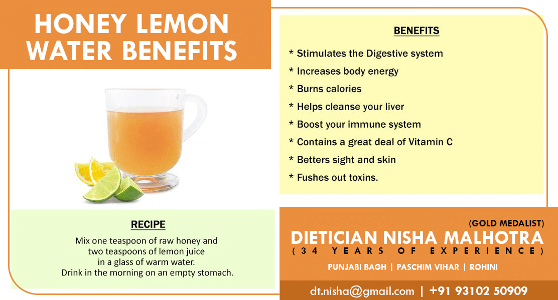 Benefits Of Honey-Lemon Water