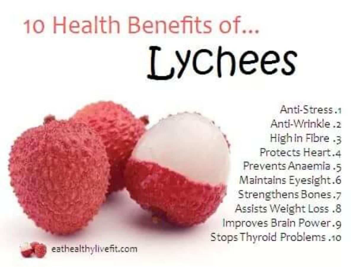 Health benefits of lychees