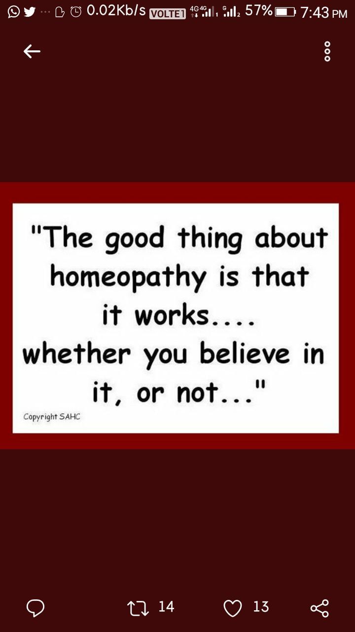 "The Popularity Of Homeopathy Is Growing".