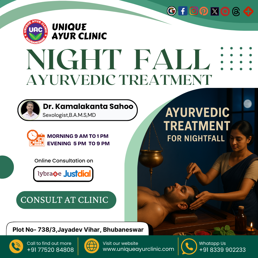 Nightfall Ayurvedic Treatment in Bhubaneswar – Regain Control Naturally