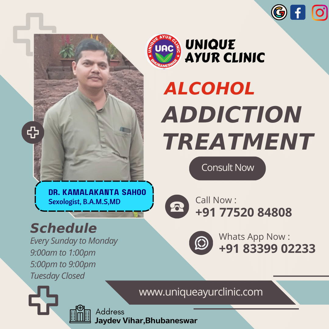 Seeking Freedom from Alcohol Addiction? Discover Holistic Healing at Unique Ayur Clinic!