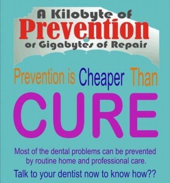 Prevention is cheaper than cure