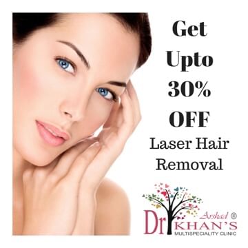 MONSOON OFFER -Get 30%OFF On Laser Hair Removal