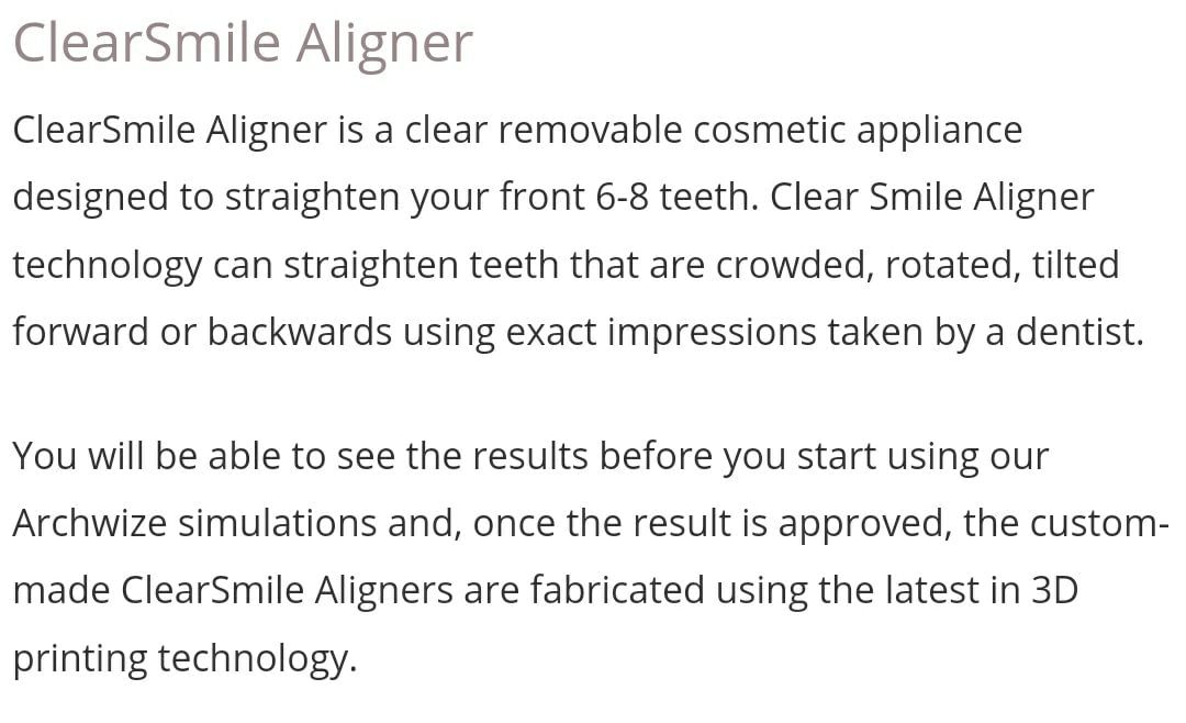 Clear Smile Aligner!