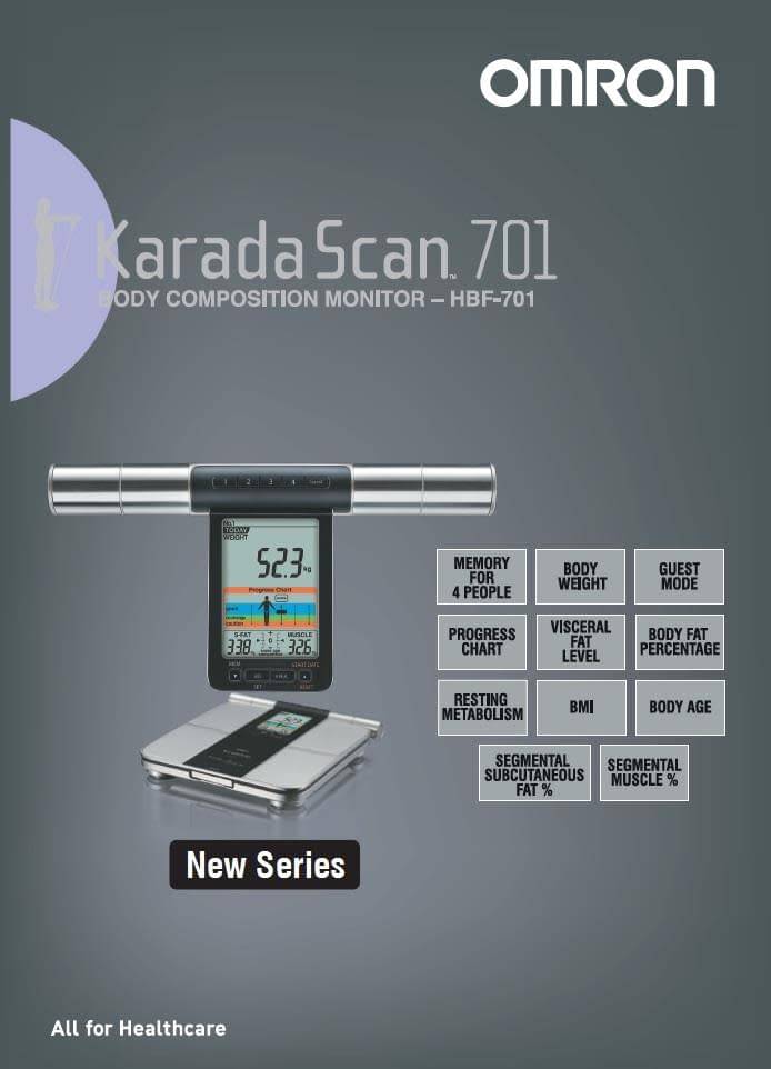 Omron KARADA Scan Body Composition meter diet decision function HBF-701 health 
