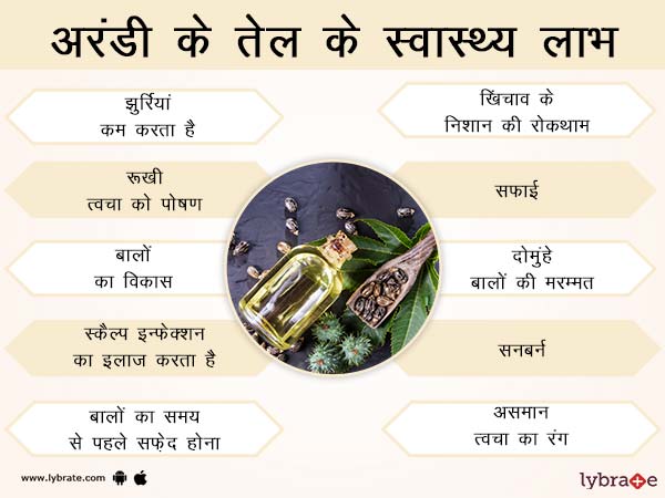 अरंडी के तेल के स्वास्थ्य लाभ